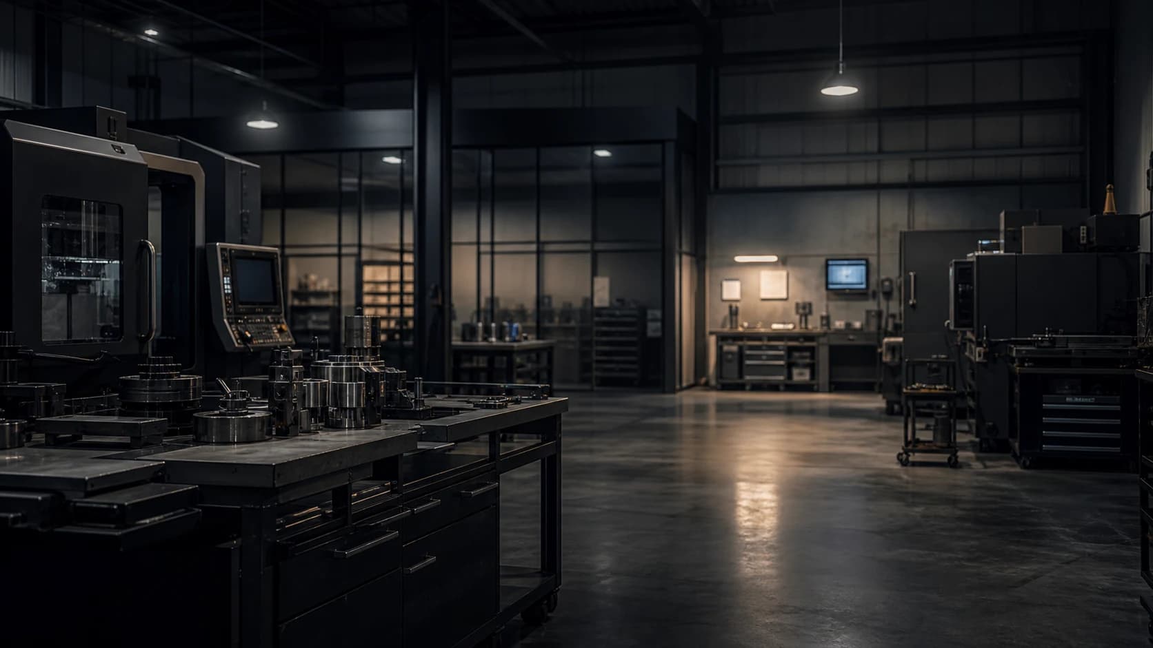 Cooler interior view of a high-quality workshop before improved digital visibility.